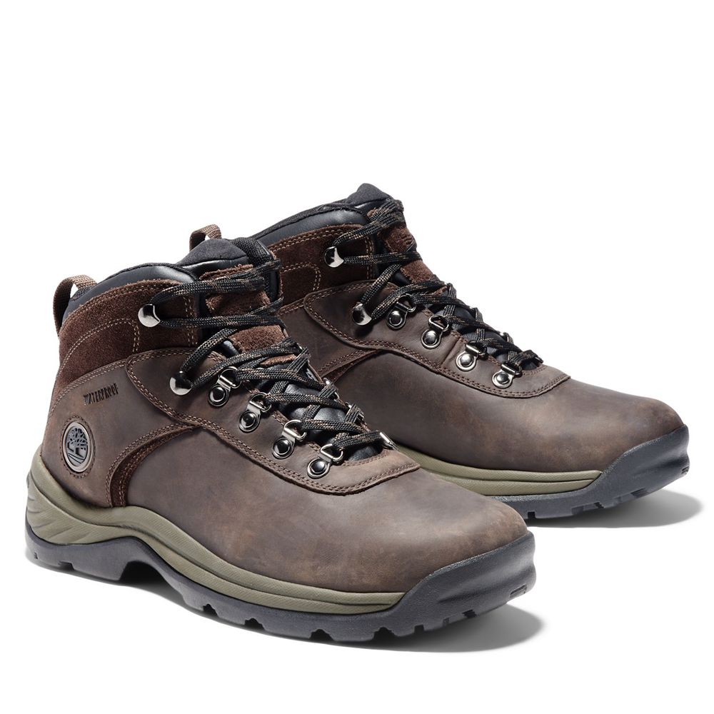 Bocanci De Drumeție Timberland Barbati Maro Inchis - Flume Mid Waterproof - Romania - CLAGJO372